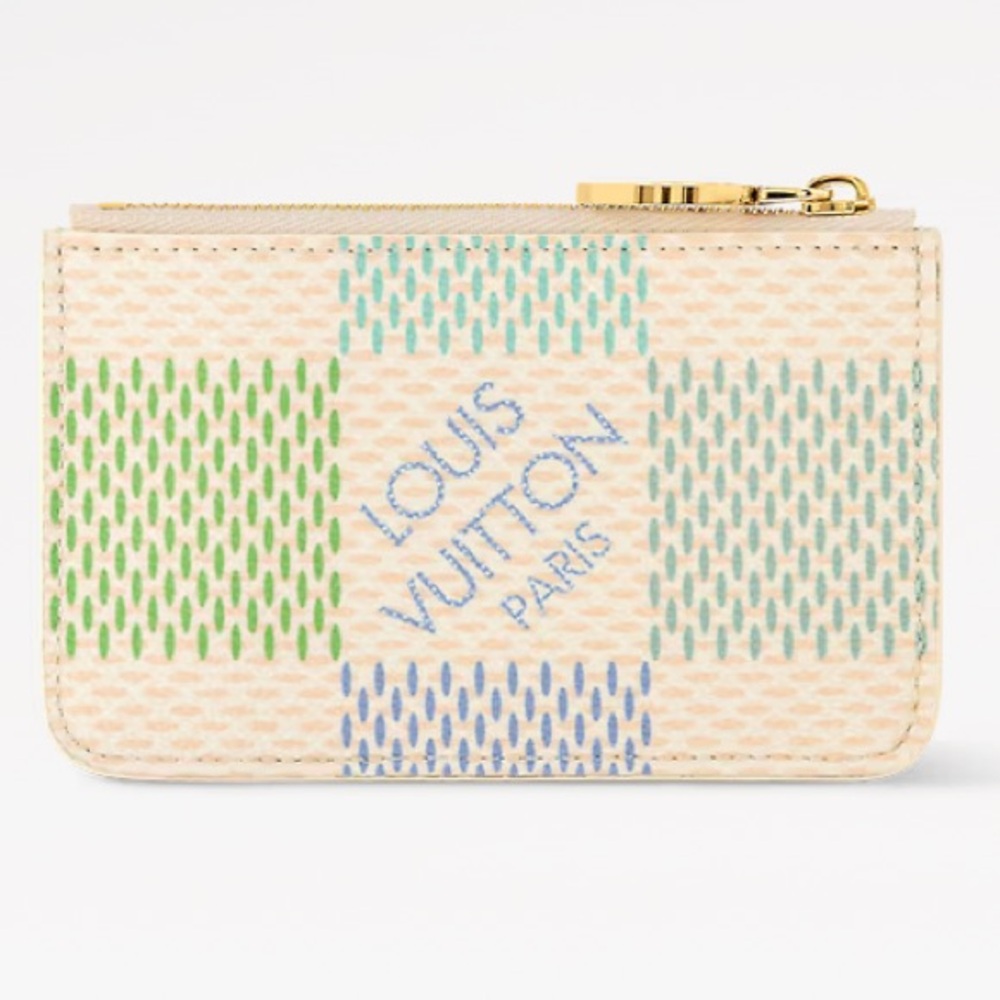 Authentic Louis Vuitton Damierlicious Romy Card Holder N40639